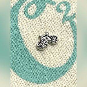 Origami Owl Living Lockets HTF Retired Bicycle Floating Charm